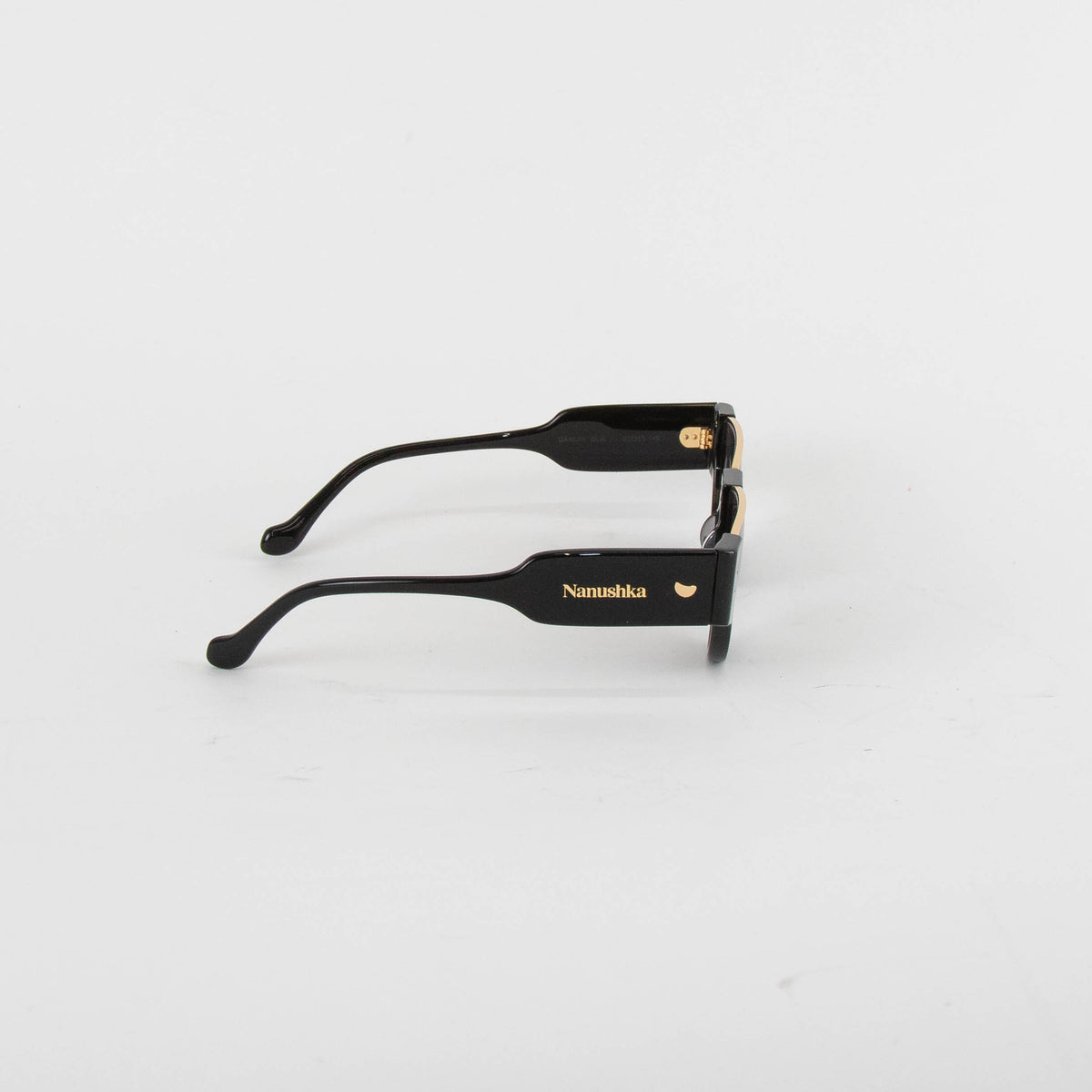 Nanushka Daylin Black D- Frame Sunglasses