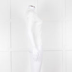 Me + Em White Ribbed V-Neck Top