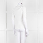 Me + Em White Ribbed V-Neck Top