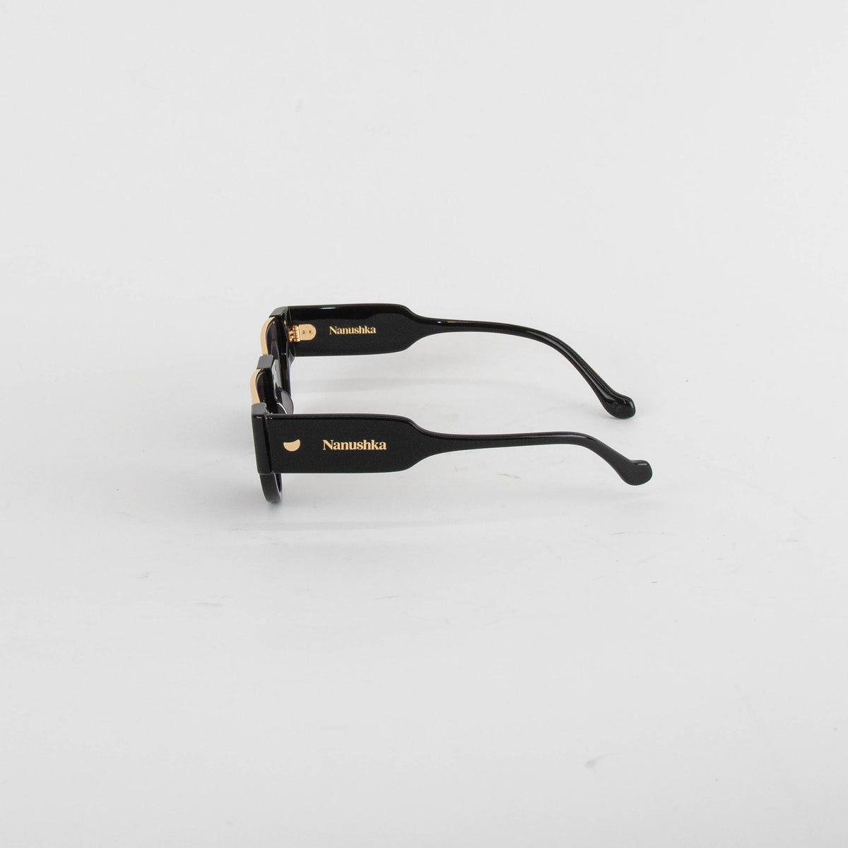 Nanushka Daylin Black D- Frame Sunglasses