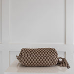 Tissa Fontaneda Gizmo Taupe Tassel Crossbody Bag