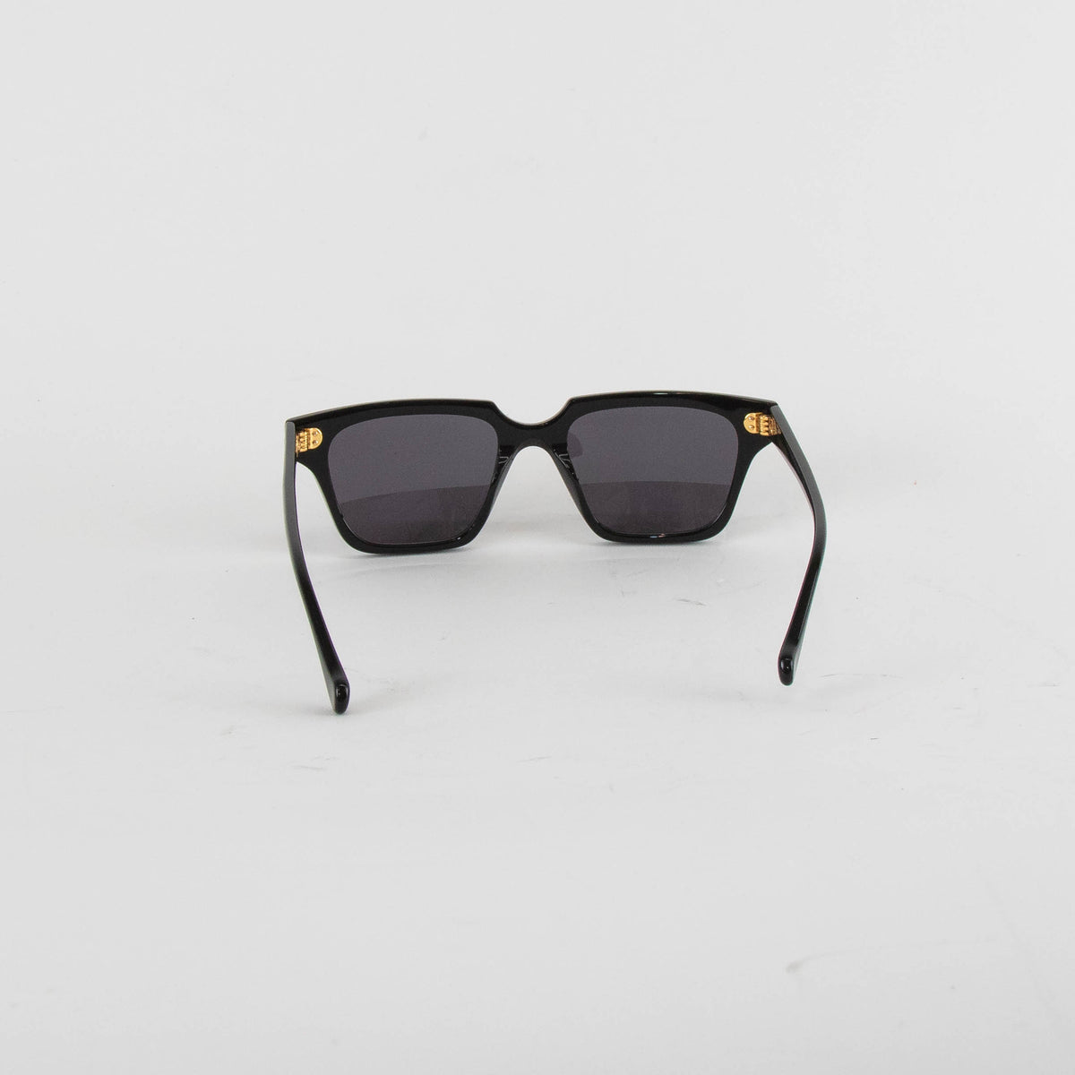 Nanushka Cadao Black Rectangle Frame Sunglasses