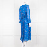 Aspiga Blue Paisley Print Belted Dress