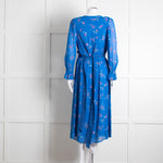 Aspiga Blue Paisley Print Belted Dress
