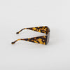 Nanushka Fenna Dark Amber Narrow Sunglasses