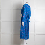 Aspiga Blue Paisley Print Belted Dress