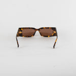 Nanushka Fenna Dark Amber Narrow Sunglasses