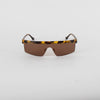 Nanushka Callias Dark Amber Flat Top Sunglasses