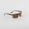Nanushka Callias Dark Amber Flat Top Sunglasses