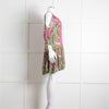 Miss June Green Embroidered Kaftan Mini Dress
