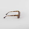 Nanushka Callias Dark Amber Flat Top Sunglasses