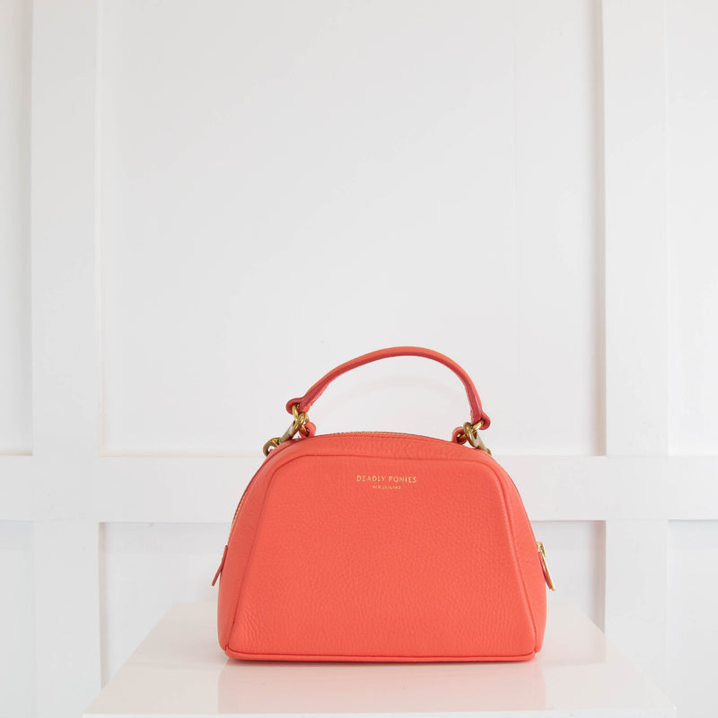 Deadly Ponies Orange Cross Body Mini Bucket Bag