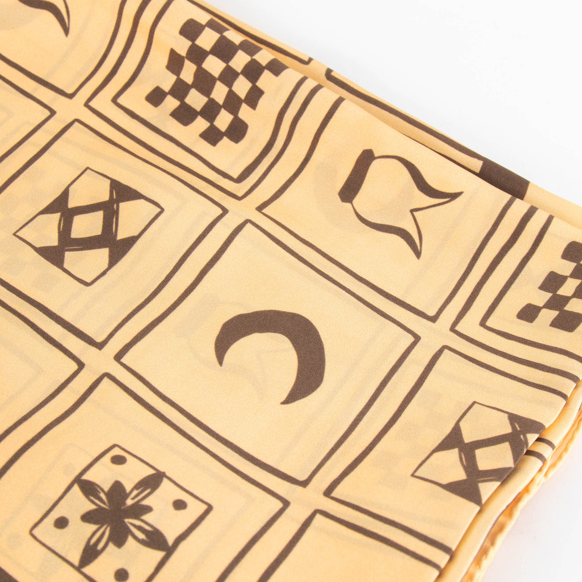 Nanushka Miani Faded Apricot Totem Patterned Scarf