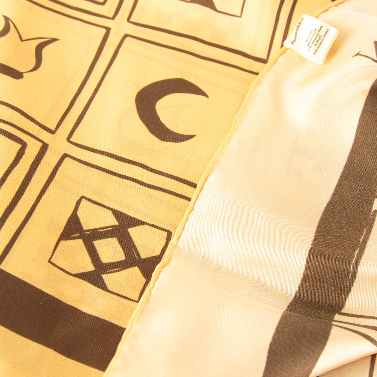 Nanushka Miani Faded Apricot Totem Patterned Scarf