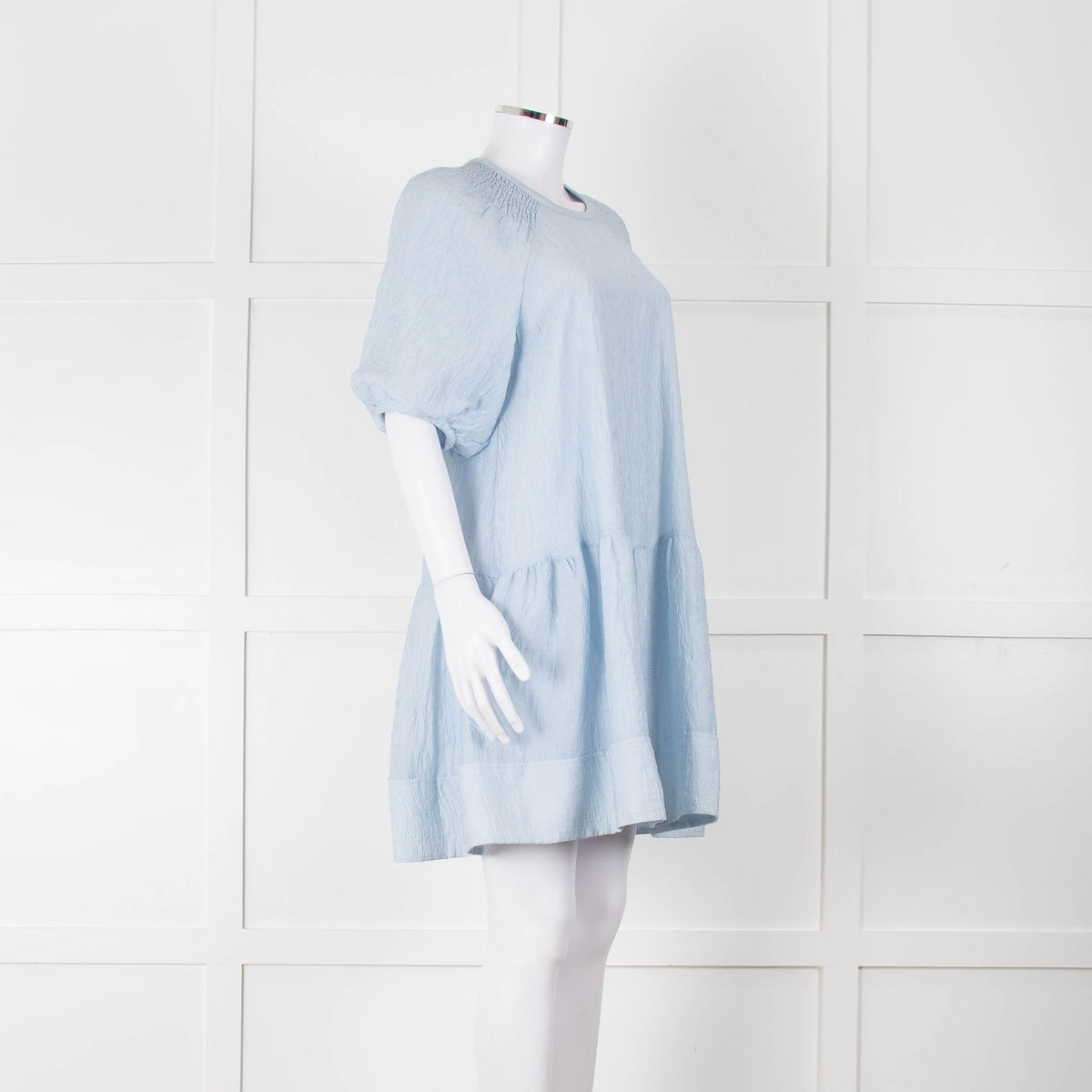 Club Monaco Blue Cloud Tiered Dress