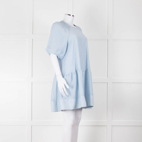 Club Monaco Blue Cloud Tiered Dress