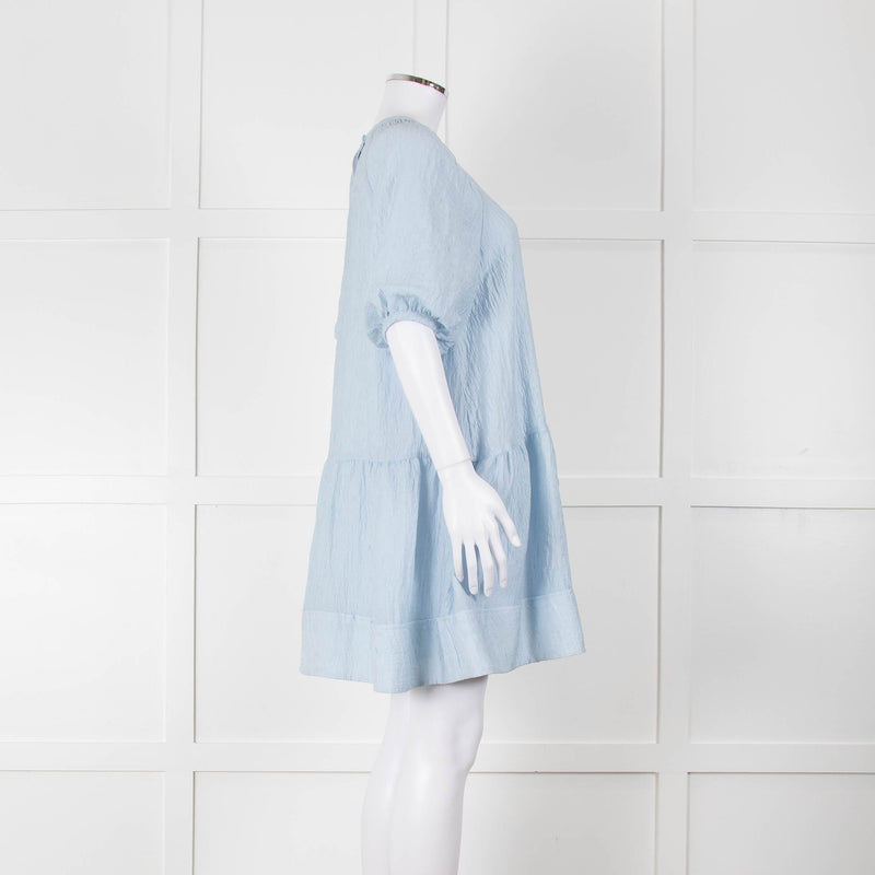 Club Monaco Blue Cloud Tiered Dress