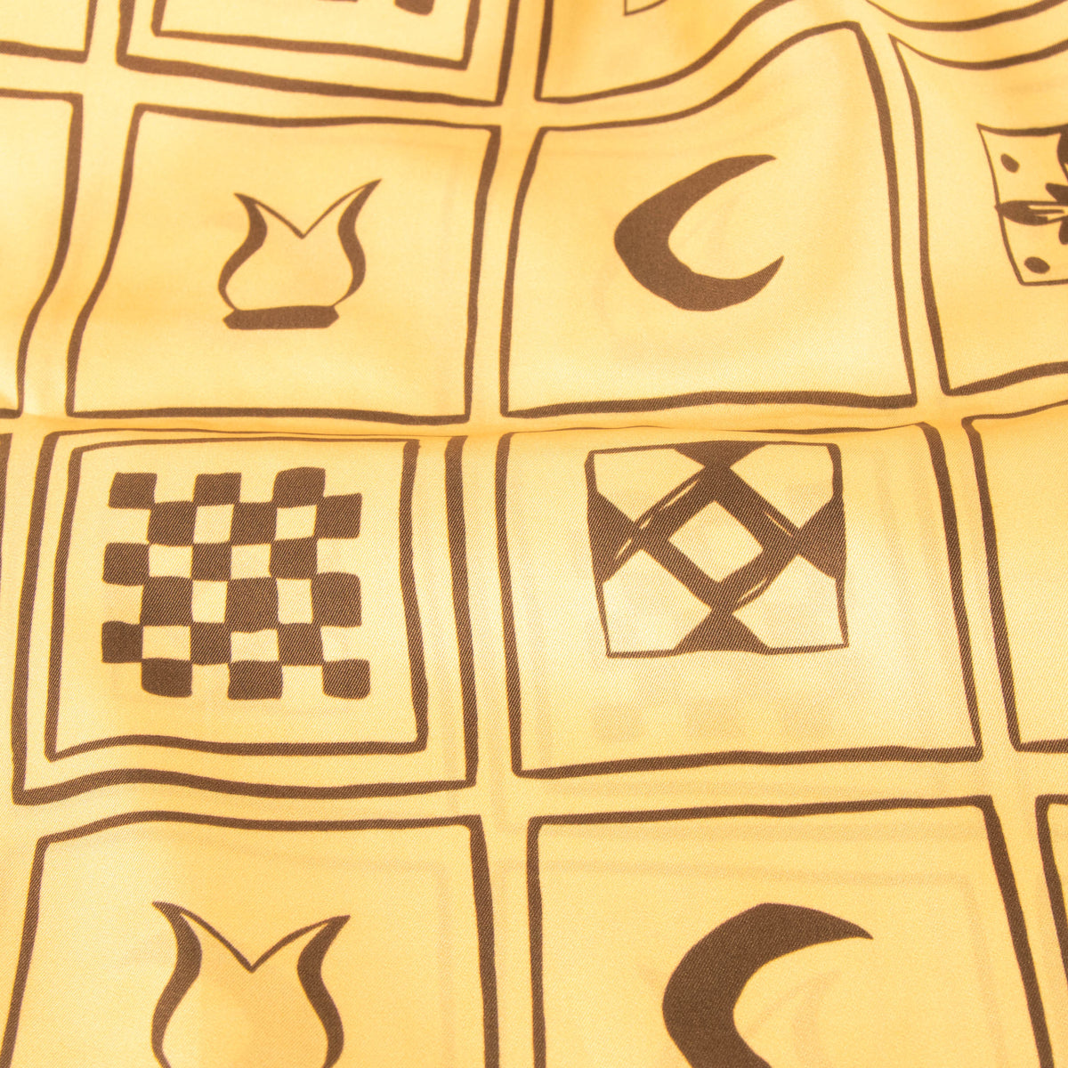 Nanushka Miani Faded Apricot Totem Patterned Scarf