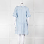 Club Monaco Blue Cloud Tiered Dress