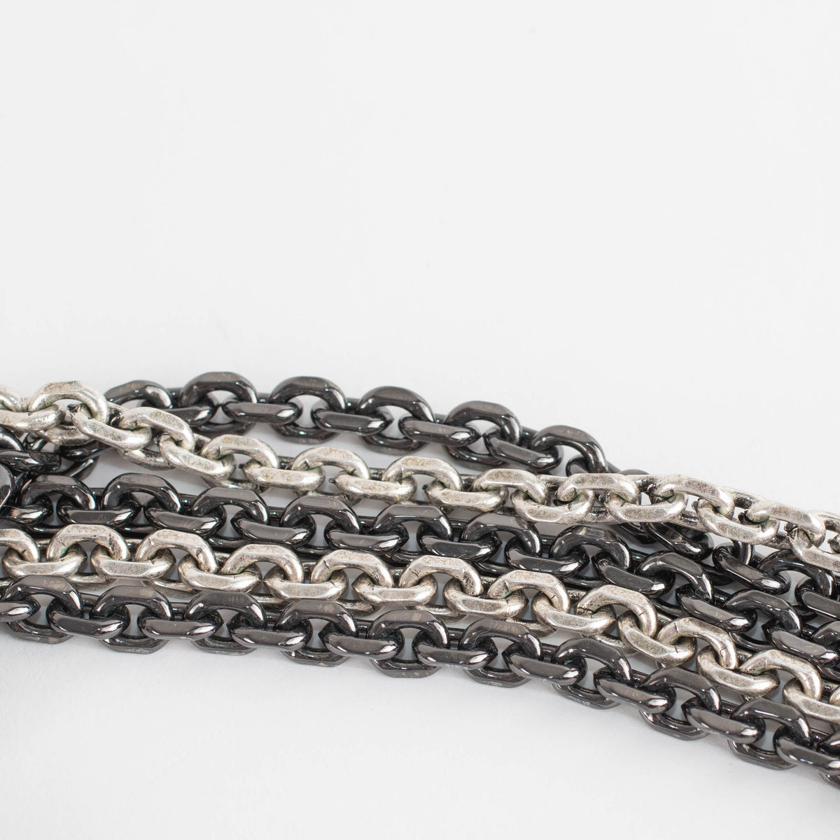 Giles & Brother Silver Multi Chain Choker