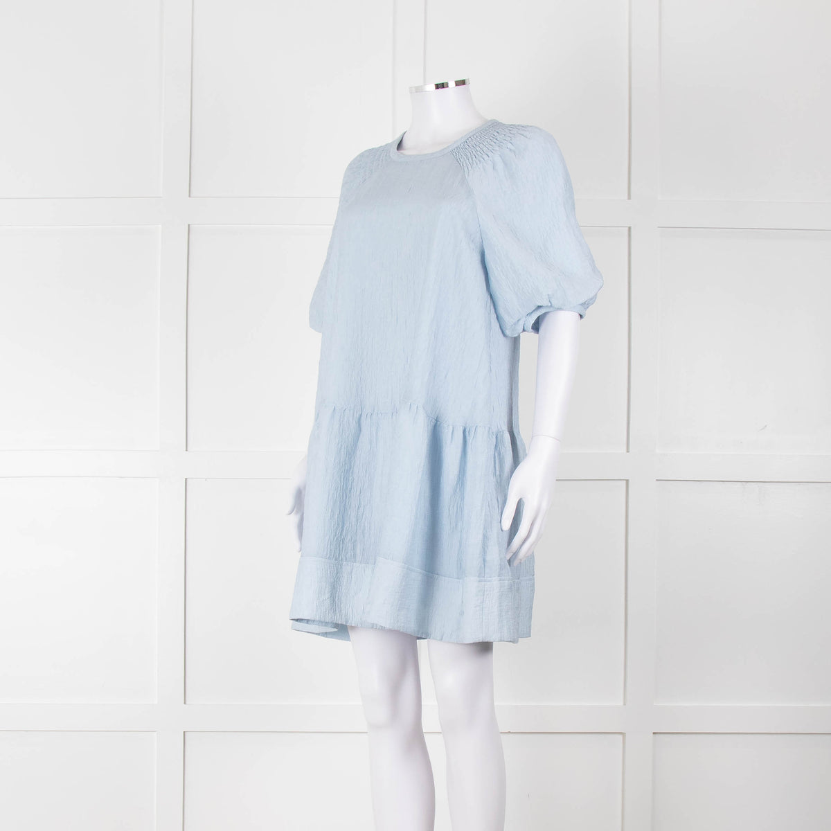 Club Monaco Blue Cloud Tiered Dress