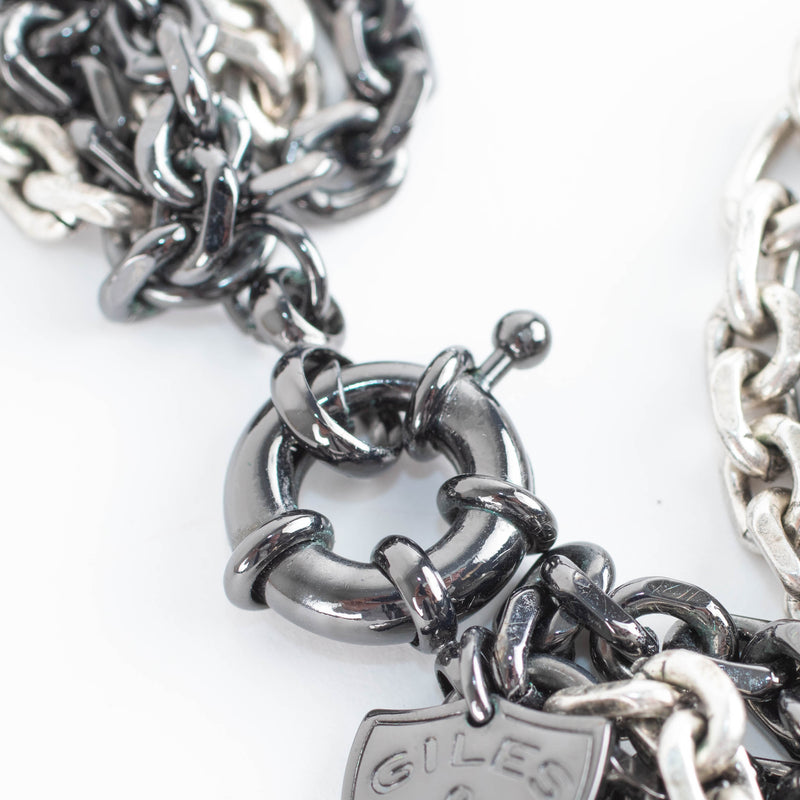 Giles & Brother Silver Multi Chain Choker