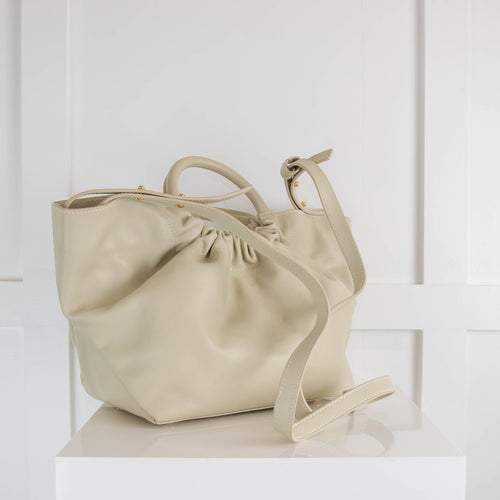 Demellier Cream Mini Top Handle Los Angels Bag