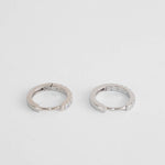 Sahira Silver Mini Pave Huggie