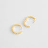 Sahira Gold Vermeil Pave Mini Huggies