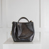 Dior Black Python Mini Handle Bucket Bag
