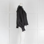 Isabel Marant Etoile Black Linen Lace Trimmed Blouse