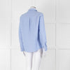 Sezane Blue Cotton Collared Shirt