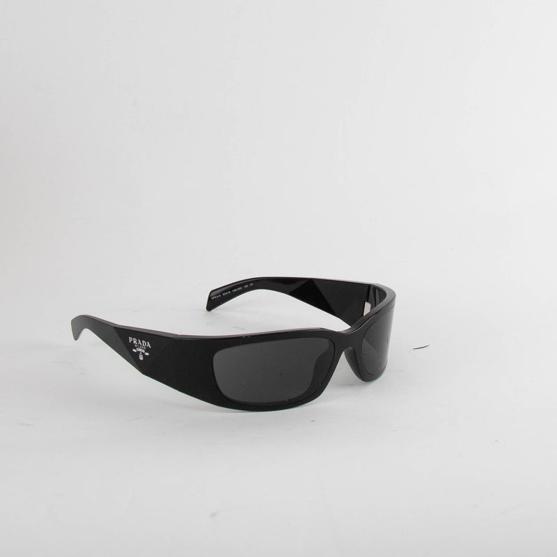 Prada Black Wraparound Sunglasses