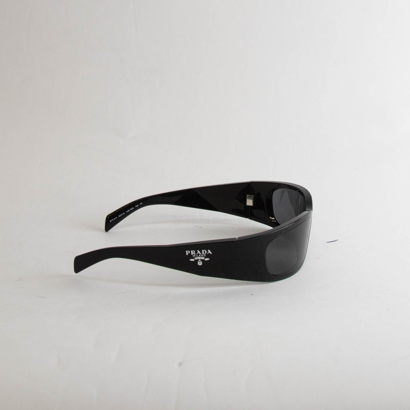 Prada Black Wraparound Sunglasses