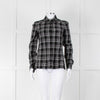 Gucci Black and White Check Cotton Shirt