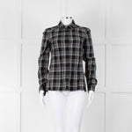 Gucci Black and White Check Cotton Shirt