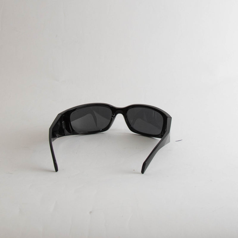 Prada Black Wraparound Sunglasses