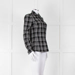 Gucci Black and White Check Cotton Shirt