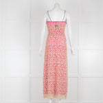 Self-Portrait Pink Crochet Overlay