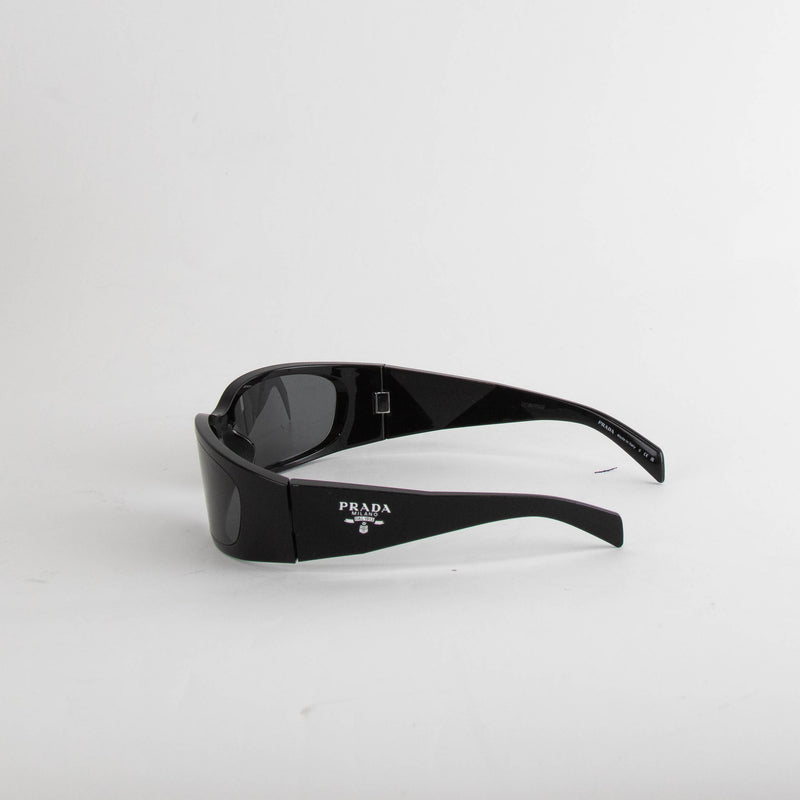 Prada Black Wraparound Sunglasses