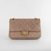 Chanel Beige Suede Caviar 2.55 Bag