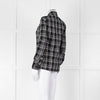 Gucci Black and White Check Cotton Shirt