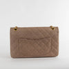 Chanel Beige Suede Caviar 2.55 Bag