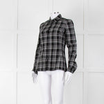 Gucci Black and White Check Cotton Shirt