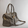 Prada Greige Grained Vitello Daino Top Handle Bag