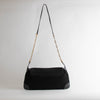 Gucci Black Suede Vintage Crossbody Bag with Tiger Charm