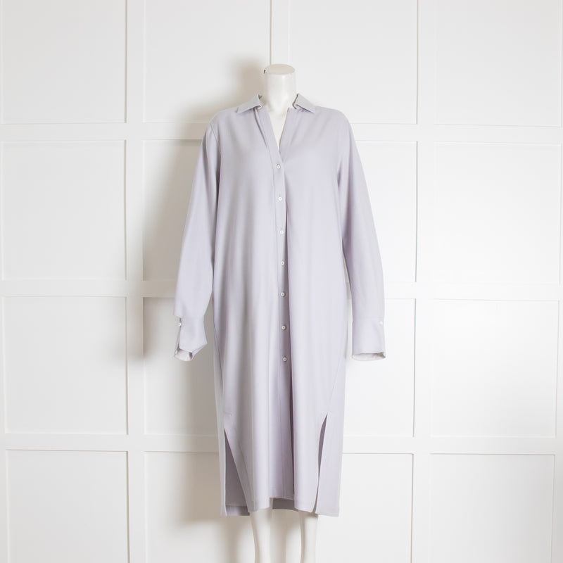 Bamford Pale Blue Wool Shift Dress