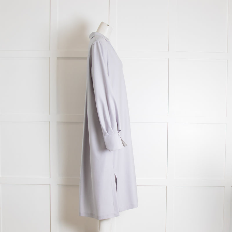 Bamford Pale Blue Wool Shift Dress
