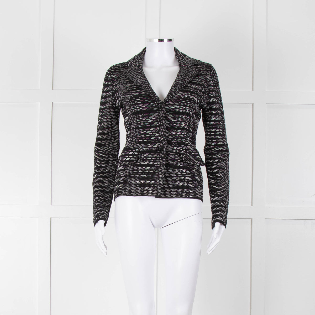 Missoni Black and White Stretch Blazer