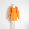 Nanushka Orange Button Front Mini Dress with Tie Detail